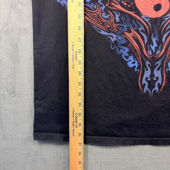 Liquid Blue "Dueling Dragons" T-Shirt Men's XXL Black Short Sleeve Preshrunk - Picture 4 of 6